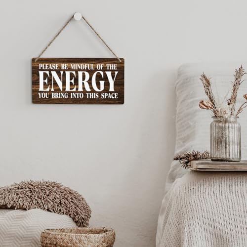 Inspirational Zen Wall Art, Positive Affirmations Wall Decor, Meditation Room Decor Spa Decor Spiritual Wall Art Decor Hanging Sign Wood Plaque Block for Home Office Bathroom Bedroom - Image 7