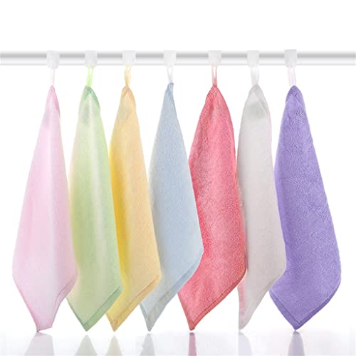 Toalla cuadrada pequeña multicolor combinación de 7 piezas de fibra suave 3