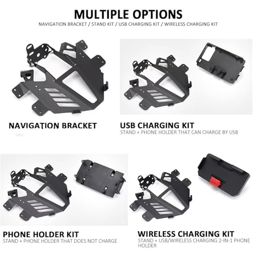 Support GPS Moto pour Kymco AK550 Support de Téléphone Fixe Robust - 3