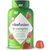 المكملات الغذائية Vitafusion B-Complex Gummy، مع فيتامينات 5 B لدعم إنتاج الطاقة الخلوية (1)، بالإضافة إلى فيتامين C، نكهة الفراولة، 60 عدد