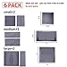 homyfort Dresser Drawer Organizer, Foldable Cloth Storage Box Closet Cube Basket Bins Containers Divider with Drawers for Underwear, Bras, Socks, Ties, Scarves, Set of 6, Grey