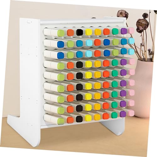 Rangement 81 marqueurs pour bureau et école - Organisateur de table multi-niveaux - 5