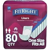 FitRight Plus Liners, Heavy Absorbency, 13 x 30, 4 packs of 20 (80 total)