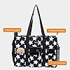 TOPDesign Utility Water Resistant Tote Bag with 13 Exterior & Interior Pockets, Top Zipper Closure & Thick Bottom Support, for Working Women, Teachers, Nurses, Accountants (Pentagram, Large) #2