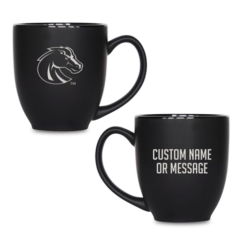 Image of Rico Industries NCAA Primary 15-Oz Personalized Matte Black Bistro Mug - for Hot or Cold Drinks