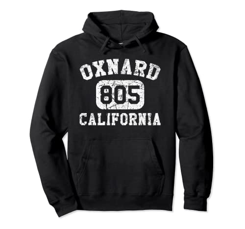 Oxnard California Area Code Vintage Retro Pullover Hoodie