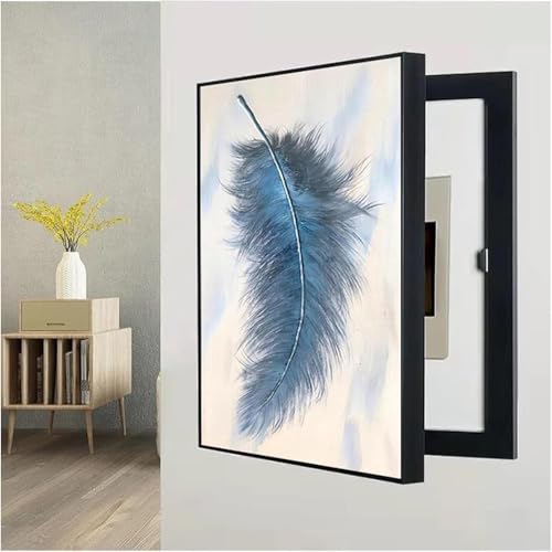 CMHYBS Electrico Decorativos Caja Medidor Versión Vertical Sin Perforación Pintura Decorativa Caja Contadores Tapar Cuadro de Luz Decora Sala de Estar(Size:40x60cm/15x23inch,Color:b)