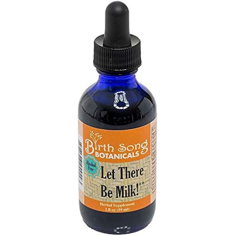 Birth Song Botanicals Let There Be Milk, Organic Lactation Tincture, Herbal Breastfeeding Supplement with Fenugreek, Alcohol Free, 2oz Bottle Cover