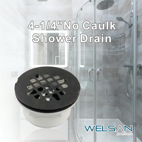 WELSAN Oil Rubbed Bronze 2 Inch PVC Shower Drain Kit, Shower Floor Drain by WELSAN - Used condition - Image 2