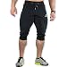 MAIKANONG Men's 3/4 Training Pant Cotton Sweatpants Jogger Pants Tapered Joggers