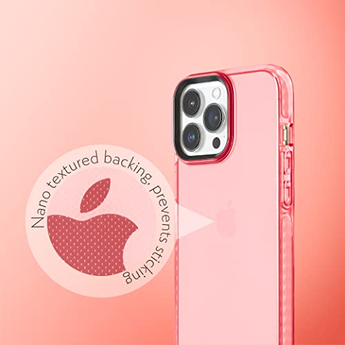 Steeplab Barrier Case For Iphone 14 Pro Max (2022, 6.7" Screen) - Impact Absorbing Case With Full Body Protection And Raised Bezel (Subtle Pink Peach) #TOP4