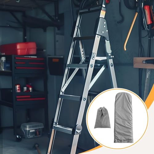 Image of Folding Ladder Cover Portable Stepladder Protector for Lawn Garden Farmhouse 50x174x6.5cm Gray | Home & Garden | Tools | Ladders