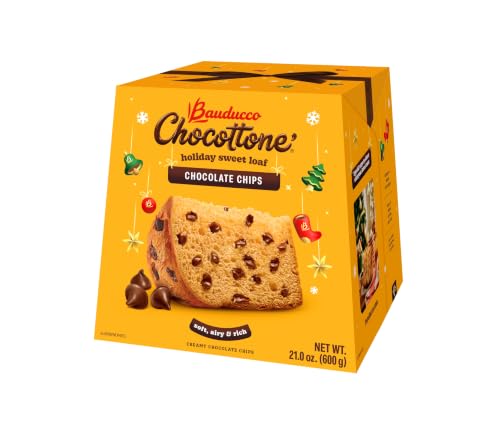 Bauducco Chocottone Chocolate Chips - Moist & Fresh Italian-Style Cake,