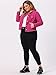 Agnes Orinda Women's Classic Plus Size Denim Jackets 4X Hot Pink