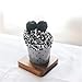 New Upgraded Valentine's Day Fall Winter Slipper Lounge Holiday Fashion Sock Fuzzy Fluffy Socks Gift Boxes Cupcake for Women Girls DIY Gifts（Black-1,One Size）
