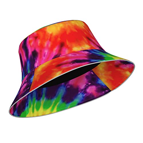 Waldeal Tie Dye Bucket Hat Fashion Sun Cap Packable Outdoor Fisherman Hat For Women And Men Teens Beach Caps Fishing Cap Orange #TOP2