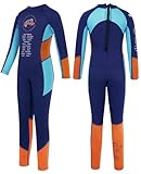 Gogokids Wetsuit Kids, Children 2.5mm Neoprene Thermal Swimsuit with UV 50+ Protection, Full Length One Piece for Ages 2-10 Boys & Girls Swimming, Surfing, Diving, Snorkeling