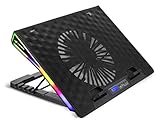 Melhor Suporte para Notebook de 2025: Guia de Compra Completo 5 Base Para notebook C3Tech NBC-500BK 17,3' Preto Gamer Led RGB - Refrigerada Com Cooler 185mm controle da velocidade dos Fan ate 6 opcoes, com regulagem de altura em 5 posicoes.