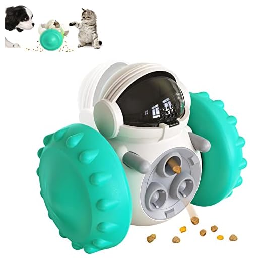 Hondenspeelgoed voor huisdieren, snoepbal, hondenspeelgoed, intelligentie, tuimelspeelgoed, huisdiervoer, speelgoedbal, interactieve lekkernijen, verhoogt IQ, plezier en dispenser bal (blauw)
