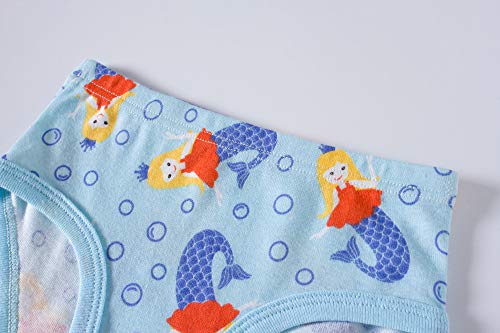 Sladatona Little Girls'soft Cotton Underwear Unicorn Mermaid Comfort Panties Toddler Briefs 6/7Yrs Pink #TOP2