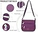 Pealwel Women Shoulder Handbag Roomy Multiple Pockets Bag Ladies Crossbody Purse Tote Top Handle Satchel(Purple)