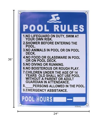 Señalización Flexible para Piscina 24x36 Pulgadas miniatura 2