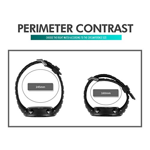 Fanmis Military Sports Analog Digital Multifunction Alarm Dual Time Waterproof Men's Led Watch Black (Black) #TOP6