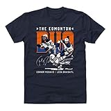 500 LEVEL Connor McDavid Shirt (Cotton, Large, True Navy) - Connor McDavid & Leon Draisaitl Duo WHT