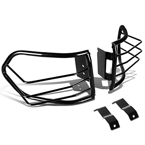 Auto Dynasty Compatible with FJ Cruiser Pair of Bolt-On Rear Tail Brake Light Guards (Black)