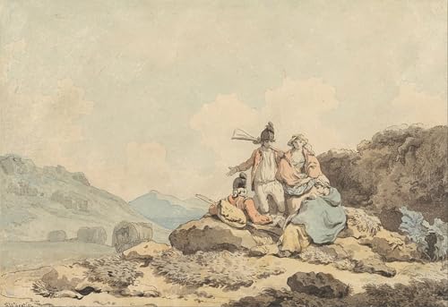 Toile Wheatley Soldats et femmes de la campagne 60x90cm