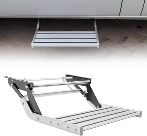 Marchepied camping-car pliable pour éviter les chutes - Pédale alu antidérapante 150kg