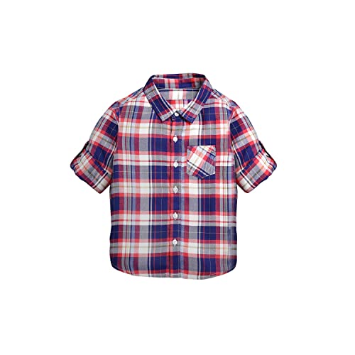 Oonico Chemise multi rougechemise à manches longues à carreaux rouges et bleus Cover