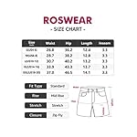 roswear-Womens-Ripped-Mid-Rise-Stretchy-Denim-Jeans-Shorts