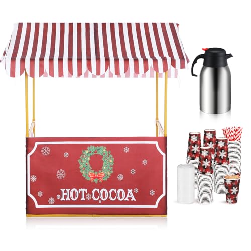 FoldTier 53 Sets Hot Cocoa Bar for Supplies Include 47