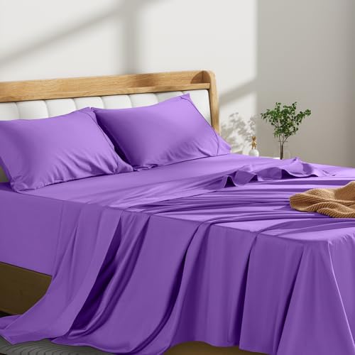 bedroom best purple bed sheets