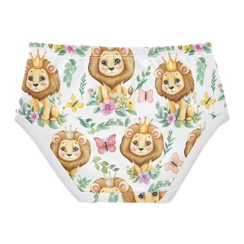 Joisal Fun Toddler Girls Underwear 2t Cotton Panties for Girl Cute Lions Crowns Flower Kids Undies Briefs2