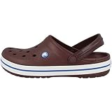 Crocs Unisex Crocband Clog, Burgundy/White, 36/37 EU