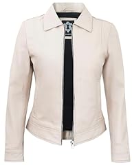 Suzan - Beige Leather Jacket