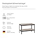 SCHULTE Regalwelt Schwerlastregal mit 2 Holzböden, 43x100x40 cm (HxBxT), Traglast pro Ebene ca. 150 Kg, schwarz-Struktur, Lagerregal, Kellerregal, Werkstattregal, Steckregal