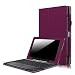 Fintie Dell Venue 10 / Venue 10 Pro 5000 Series Case - [Folio Fit] Premium Leather Keyboard Stand Cover with Auto Sleep/Wake Feature for New Venue 10 (Model 5050) Android Tablet / Venue 10 Pro (Model 5055) Windows Tablet, Purple