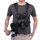 Nicama Multi Camera Carrying Chest Harness Vest System with Side Holster and Secure Straps for Canon...