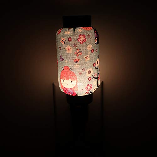 Decorative Night Light Plug In, 7W, 110V Voltage, Bedroom Décor, Perfect For Nursery, Hallway, Bathroom, Kids Room, Entryway,Nice Asian Prints, Housewarming Gift (Tb395 Asian Dolls) #TOP2