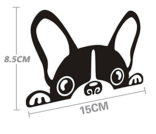 Vinilo autoadhesivo SKS Distribution con diseño de adorable cachorro de perro asomándose,...