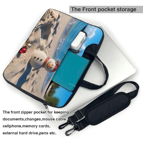 Bolsa Snowman Beach para laptop unisex miniatura 5