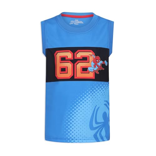Image of Marvel Spider-Man Boys 3 Piece Mix and Match T-shirts and Shorts Set for Toddlers and Little Kids
