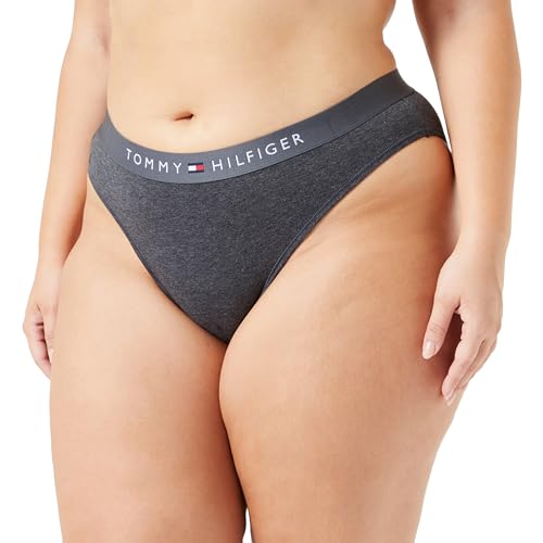 Tommy Hilfiger Mujer Slip Ropa Interior, Gris (Dark Grey Ht), XL