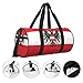 MeiKeKeMei Round Duffle Bag Austrian Flag Unisex Travel Bag Duffle Bag