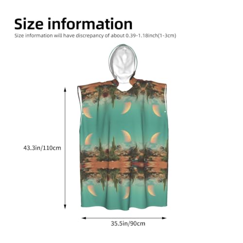 Poncho imprimé désert en microfibre compacte pour l'été - 4