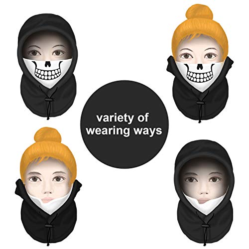 FCY Kids Balaclava Face Mask,Boys/Girls Reusable Washable Cloth Full Face Masks,Dust Skull Masks Face Cover