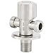 Tiffasha Robinet d'angle Mural, Robinet d'arrêt à 3 Voies en Acier Inoxydable 1/2", Robinet d'arrêt, pour Jet de Douche, inverseur en T, évier de Cuisine pour Bidet et Douche (11 cm * 5,7 cm * 5 cm)